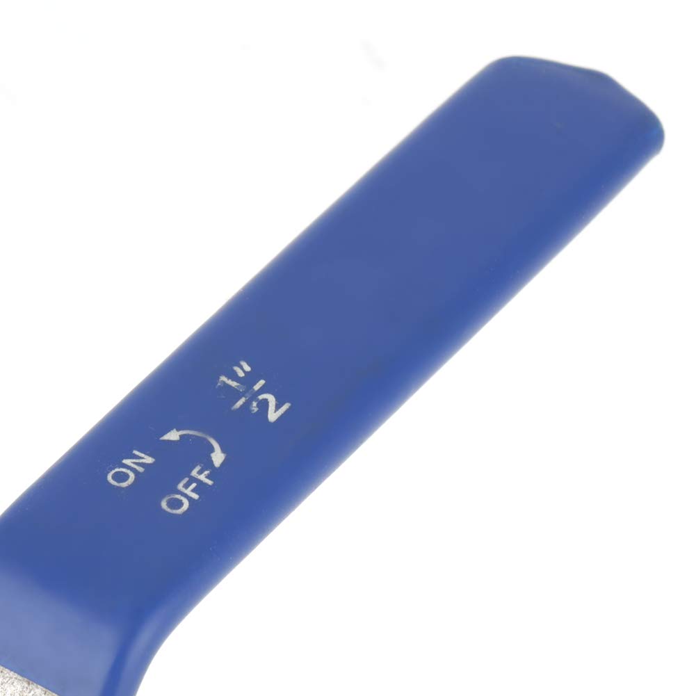 Valvola a Sfera a Tre Vie in Acciaio Inox, Filetto Femmina DN15 / 1/2 Pollice della Valvola a Sfera del Tubo con Maniglia di Bloccaggio per Acqua, Petrolio e Gas