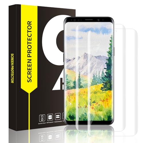 Carantee für Panzerglas für Samsung Galaxy S9 Schutzfolie, 2 Stück Superdünn 9H Bruchsicher Bildschirmschutzfolie, 3D Anti-Bläschen Wasserdicht Anti-Staub Schutzglas Folie für Galaxy S9