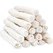 MON2SUN Dog Rawhide Rolls Natural Skinny Retriever Rolls 6.5 Inch 18 Count for Puppy and Small Dogs