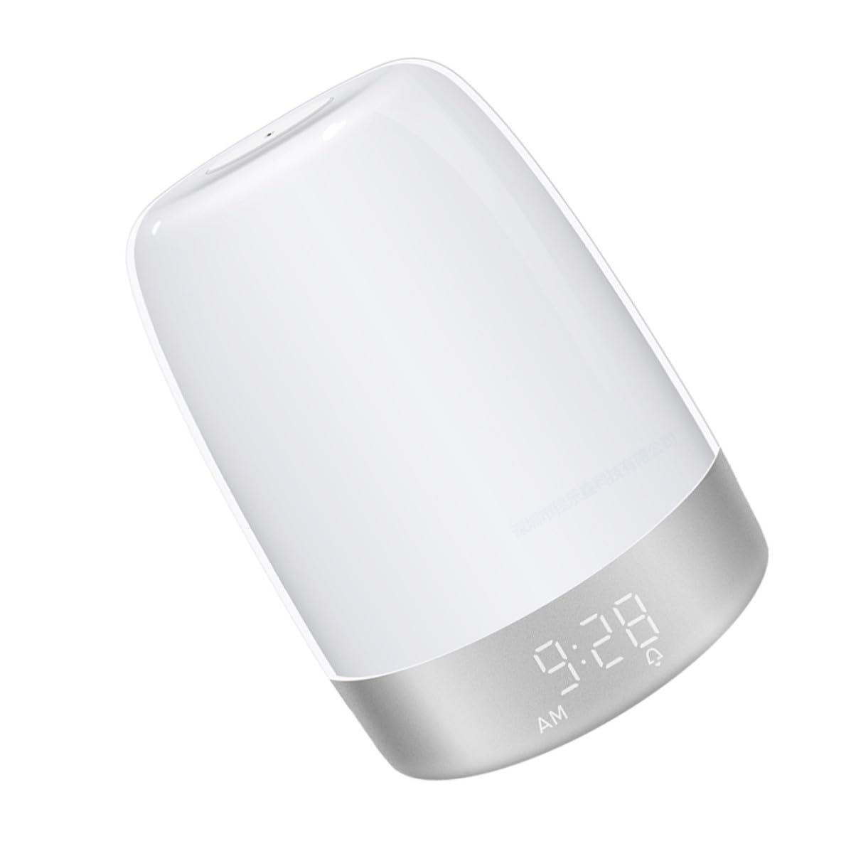 VILLCASE Lampe de Chevet Réveil LED Tactile à Minuterie, Blanc