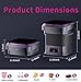 STYVVXAM Mini Portable Washing Machine 16L, Foldable Mini Washer with Spin Dryer Basket, 3 Wash Modes for Small Loads (Baby Clothes/Socks/Towels), Space Saving for Apartment/Dorm/RV/Travel (Black)