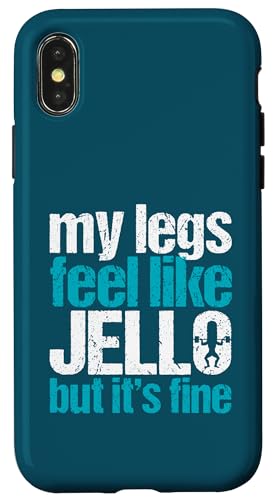 My Leg Feel Like Jello But It's Fine Gym EGCgteBOMtg X}zP[X iPhone X/XS p