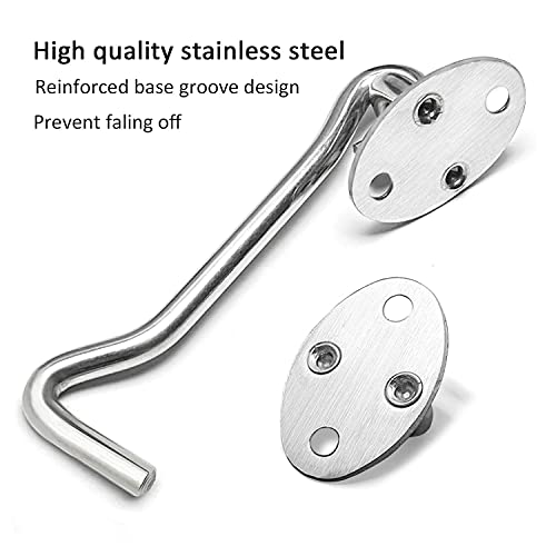 Loquet Fort En Acier Inoxydable Pour Porte De Grange, Garage, Cabanon - Verrou à œil Et Crochet Solide !