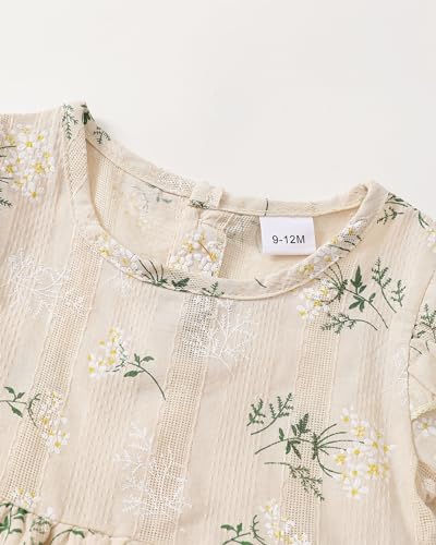 SODLON Baby Girl Clothes Outfit Toddler Infant Clothing Ruffle Top Pants Sets Gifts Outfits for Little Girls - Image 4