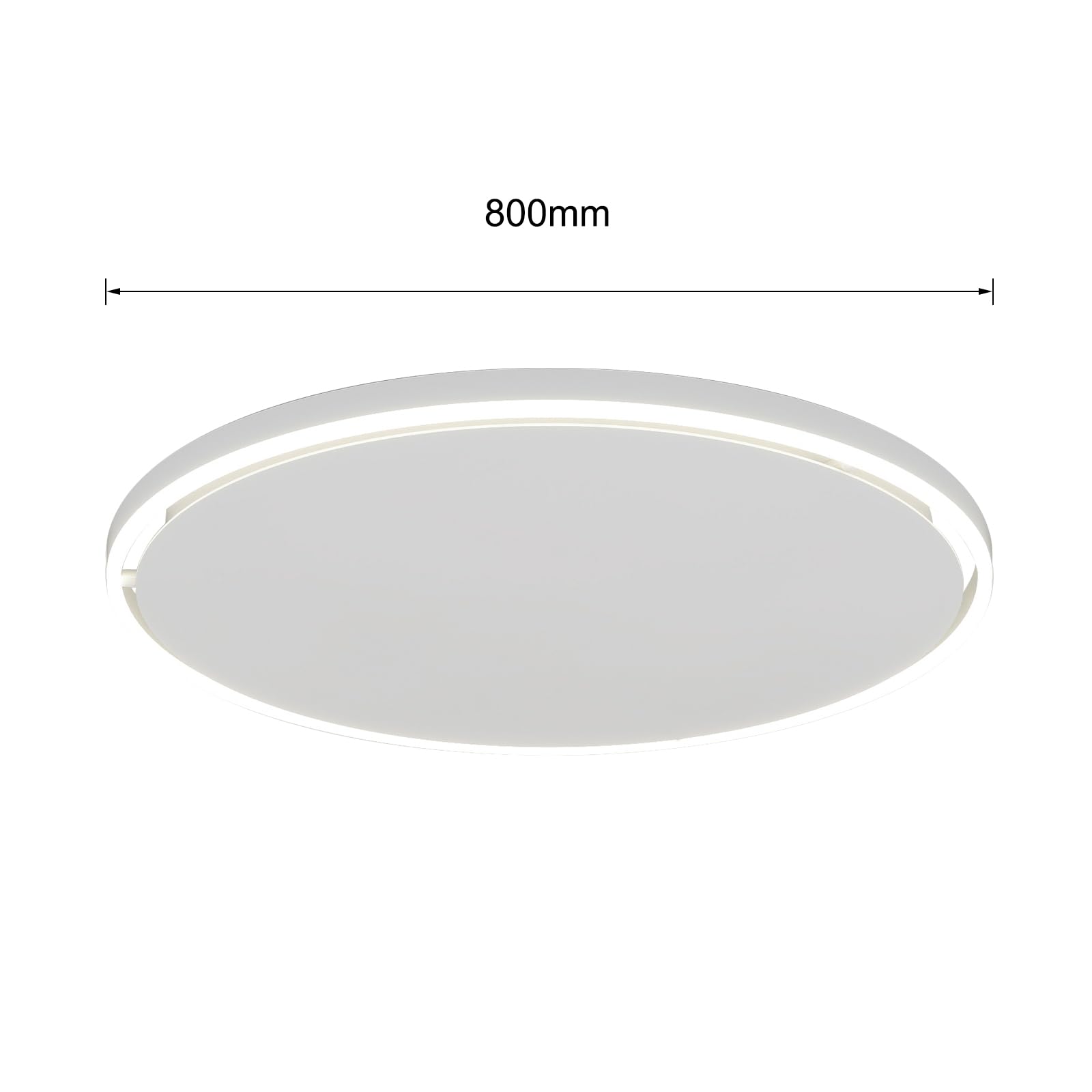 Calefactor infrarrojo de techo de 1440W Redondo, calefactor infrarrojo de con luz LED, calefactor radiante de con termostato y mando a distancia, calefactor eléctrico, panel calefactor, radiador