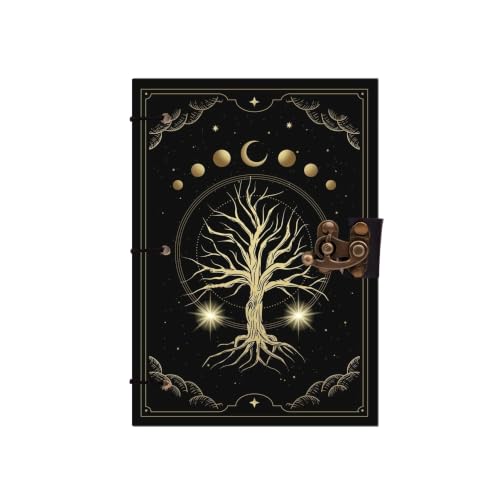 Image of Tree Moon Diary Notebook 7x5 Inch 160 Pages Unruled Journal for Writing