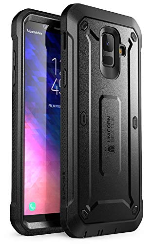 SUPCASE Full-Body Rugged Holster Case for Samsung Galaxy A6, with Built-in Screen Protector for Samsung Galaxy A6 (2018 Release), Unicorn Beetle Pro Series - Retail Package (Black)