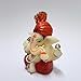 Gold Art India Polyresin Lord Ganesha Idol for Car Dashboard, Home, Office Ganpati Statue for Mandir Decor Handcrafted Ganesh Murti (2 x 2.5 inch, Red & Orange)