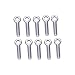 Jutagoss 10pcs M6 x 25mm Machinery Shoulder Swing Lifting Eye Bolt 304 Stainless Steel Metric Thread