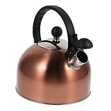 ULTECHNOVO Whistle Teakettle Copper Stainless Steel Kettle for Water Boiling...