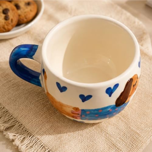 Image of Craftribal Ceramic Cozy Pup Mug - 200 Ml Coffee Mug | Cute Gifts for Girls, Boys, Kids, Friends | Perfect for Tea, Milk, Hot Chocolate & Beverages | Birthday, & Anniversary Gifting Pack of 1