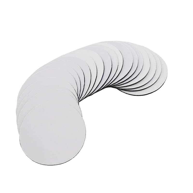 20/40/60PCS Sottobicchieri in bianco di sublimazione per fai da te mestiere pressatura a caldo sublimazione trasferimento di calore sottobicchiere rotondo pressato a caldo (60PCS)