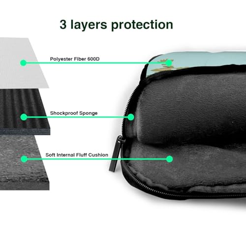 Bolso de hombro para laptop KHiry negro 15.6 pulg miniatura 6