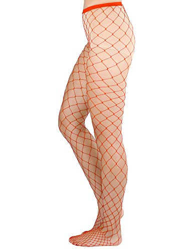 Image of Lastclream High Waisted Fishnet Tights for Women Sexy Fishnets Stockings Full Footed Fishnet Sheer Pantyhose Plus Size