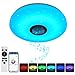 Lamparas de Techo Dormitorio, AUINSKY Lampara Led Techo 36W con Altavoz Bluetooth, 3000K-6500K, Lamparas de Techo Ajustable RGB y Brillo, para Cocina, Dormitorio, Sala de Estar