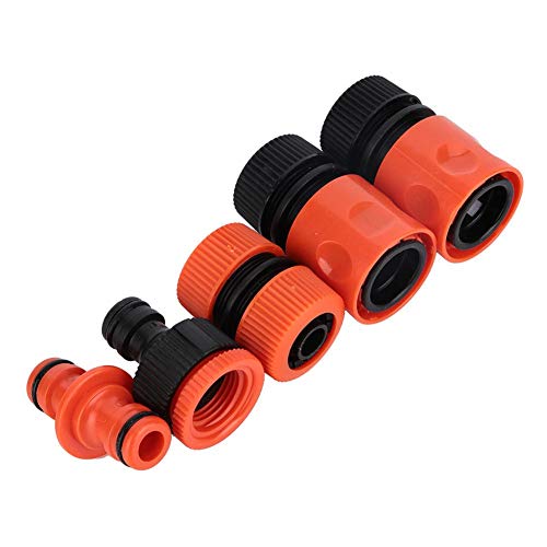 Jeffergarden 5Pcs G1/2" Abs Hose Connector Garden Irrigation Watering Tube Joint For Pvc Water Pipe #TOP1