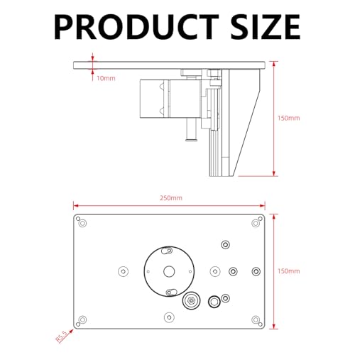 Kit élévateur pour défonceuse plateau de levage machine de coupe inversée