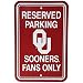 NCAA Oklahoma Sooners 12-by-18 inch Plastic Parking Sign