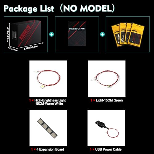 LED Lighting Kit for Lego Book Fans - LocoLee Light Accessories for 40698 Set