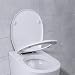 HOMFA Tapa y Asiento WC Universal Cierre Suave y Bajada Lenta de...