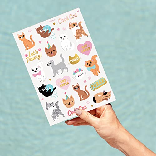 Xo, Fetti Cat Temporary Tattoos For Kids - 42 Glitter Styles | Animal Birthday Supplies, Pet Lover Party Favors, Meow Arts And Crafts #TOP9