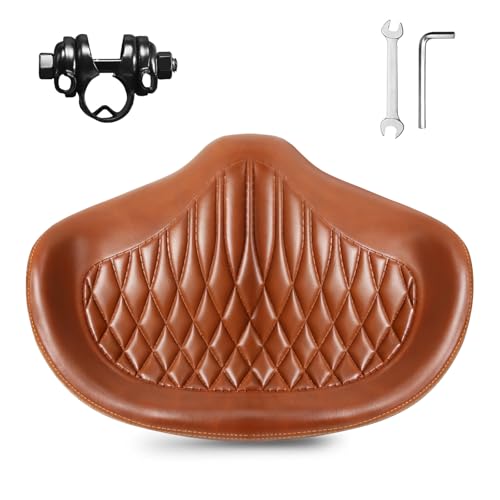 AEYINO Selle de vélo surdimensionnée pour homme et femme, plus large avec rembourrage en mousse souple, selle de vélo ergonomique sans nœud pour VTT, vélo...