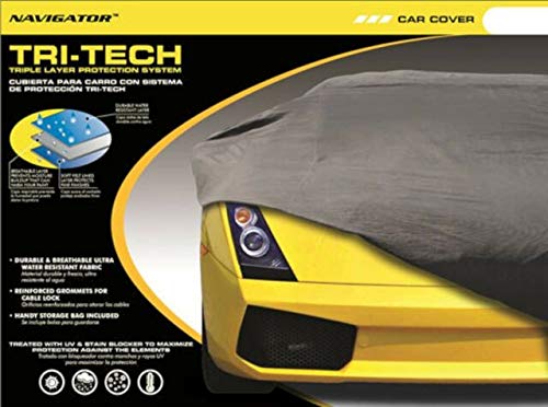 Simply Silver - New Pilot Tri-Tech Triple Layer 158-170 Car Cover UV Water Resistant CC-6022 — view 2