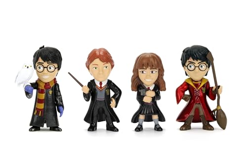 HARRY POTTER 2.5 INCH 4-PACK (WAVE 2) Die-cast Figures playset gift pack. Display collect and play toys for Kids and Adults