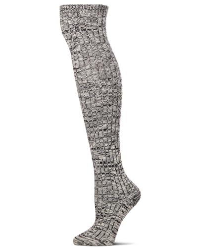 Image of MeMoi Jumbo Cable Over The Knee Cotton Blend Warm Socks
