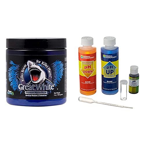 Great White PRPSGW04 4 oz Mycorrhizae y Kit pH General Hydroponics miniatura 1