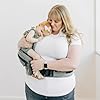 Tushbaby Original Hip Seat Baby Carrier for Babies & Toddlers up to 45 lbs, Safety Certified, Lightweight No-Foam Design with Storage, Grey #1