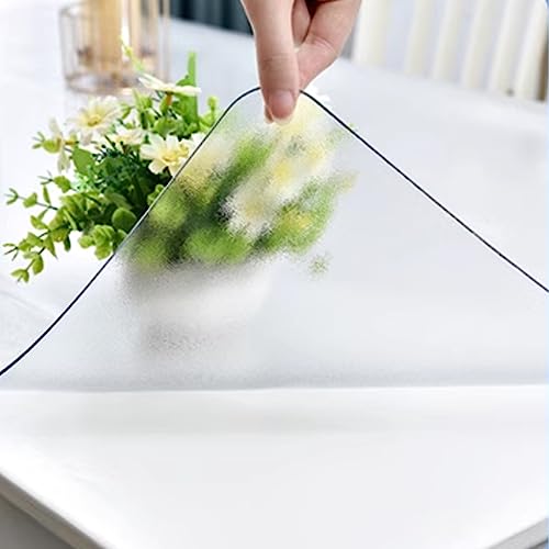 Nappe de protection de table PVC transparent givré antibactérien - 6