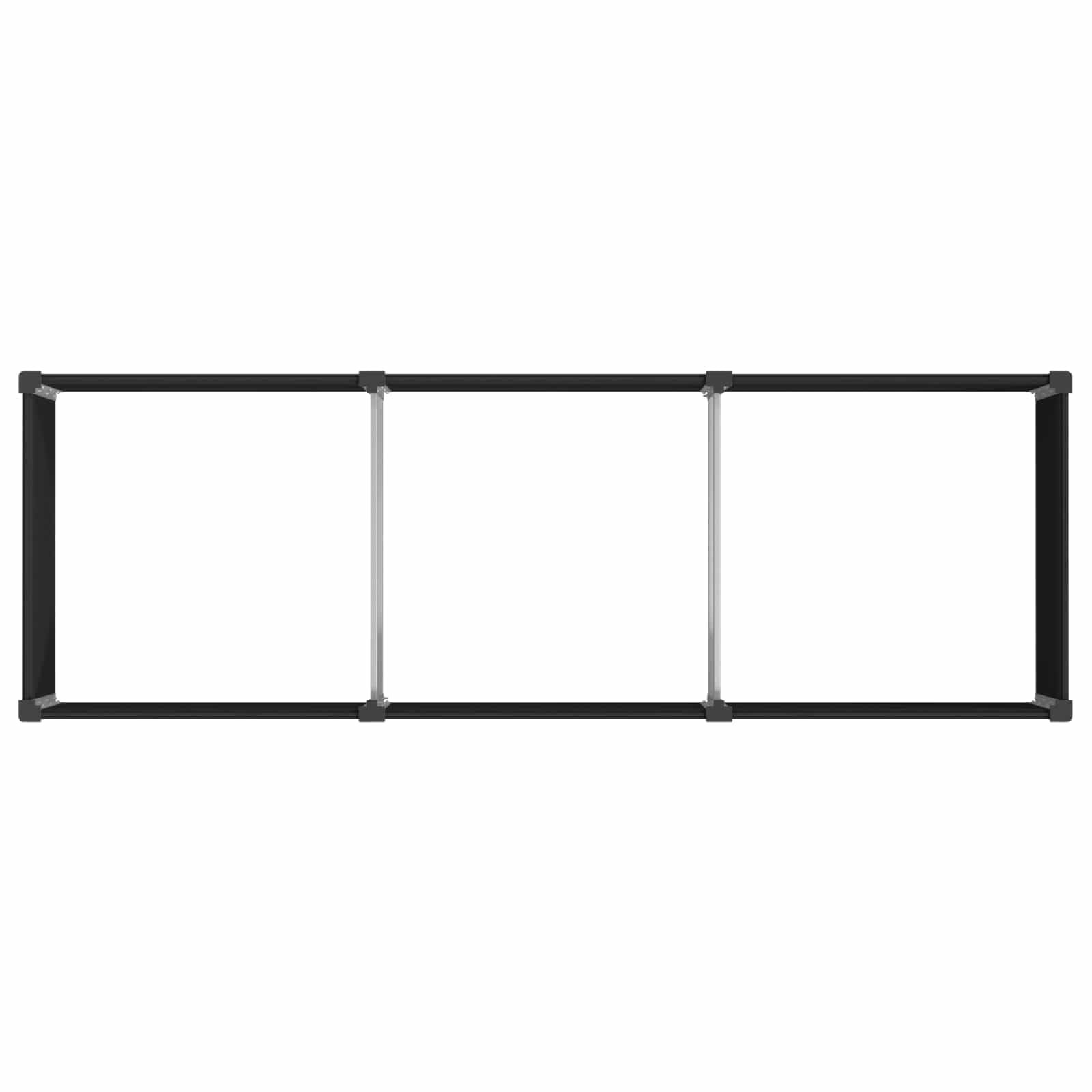 Podwyższona grządka z WPC i aluminium, 300 x 100 x 54 cm, odporna na warunki atmosferyczne donica na rośliny z otwartym dnem, do ogrodu, na taras, balkon, zioła i warzywa do użytku na