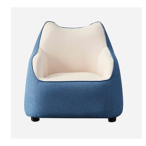 Wpyyi Children's Sofa Modern Simple Single Leisure Sofa Small Apartment Eco-Friendly Fabric Sofa (Color : Blue.) #TOP29