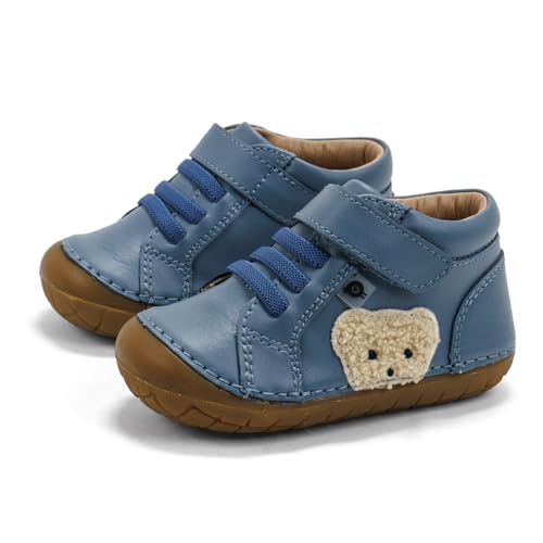 Old Soles Toddlers Ted Pave Casual Leather Shoes, Indigo Gum Sole,22 EU (6 US) M US2