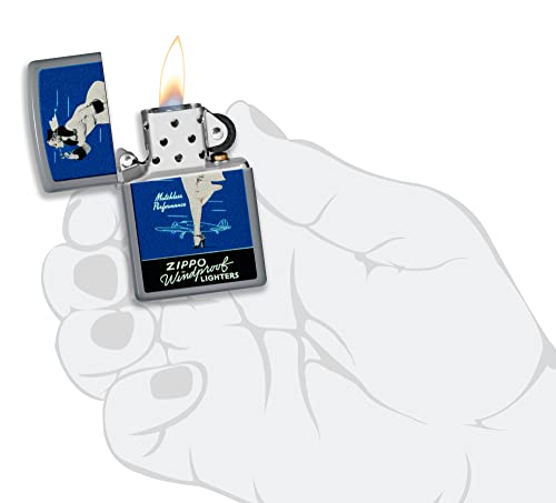 Zippo Sturmfeuerzeug - Windy Design Founder Set - Inkl. Smartphone-Halterung - Nachfüllbar - Wiederverwendbar - Windfest - Geschenkbox