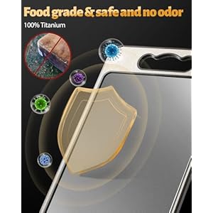 Titanium Cutting Board Double Sided for KitchenKnife Sharpener Garlic Grater Wheat Straw PP with Juice Groove Large Chopping Board1510InDishwasher Safe Kitchen Necessities for Home