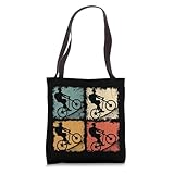 Mountain Biker MTB Uphill & Downhill Biking Cycling Biker Tote Bag