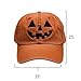 Unisex Autumn Style Print Hat Halloween Pumpkin Face Baseball Hat Breathable Beach Casual Fashion Travel Cap Blue