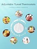 Mini lodówka FOHERE 46 l z komorą na lód | Chłodziarka do napojów | Kontrola temperatury, energooszczędna, cicha | Mała lodówka idealna do kuchni, biura, sypialni | Odwracalne zawiasy drzwi | Biała