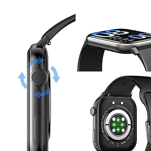 COCO Emergency Alert Smartwatch for Seniors – Fall Detection, SOS Call, Heart Rate & SpO2 Monitor, Medication Reminder, Bluetooth Calling, Caregiver App, BT2-X (2026) (Black) - Image 6
