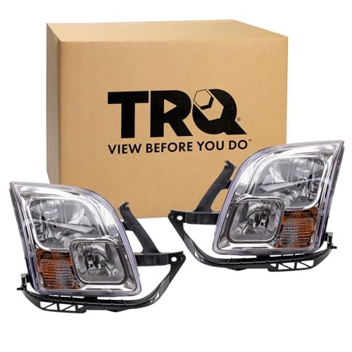Image of TRQ 2 Piece Headlight Assembly Set Driver & Passenger Side Compatible with 2006-2009 Ford Fusion FO2502219 FO2503219