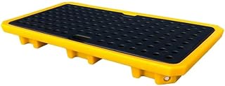Spill Containment Platform for Drums - Drainable Tray for Indoor/Outdoor Use in Garage, Kitchen, Basement - Heavy-Duty, Durable, Leak-Proof Storage Solution