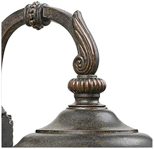 John-Timberland-Bellagio-European-Outdoor-Carriage-Light-Fixture-Bronze-Metal-16-12-Hammered-Glass-Wall-Sconce-for-Exterior-House-Porch-Patio-Outside-Deck-Garage-Yard-Front-Door-Garden-Home John Timberland Bellagio European Outdoor Carriage Light Fixture Bronze Metal 16 12 Hammered Glass Wall Sconce for Exterior House Porch Patio Outside Deck Garage Yard Front Door Garden Home