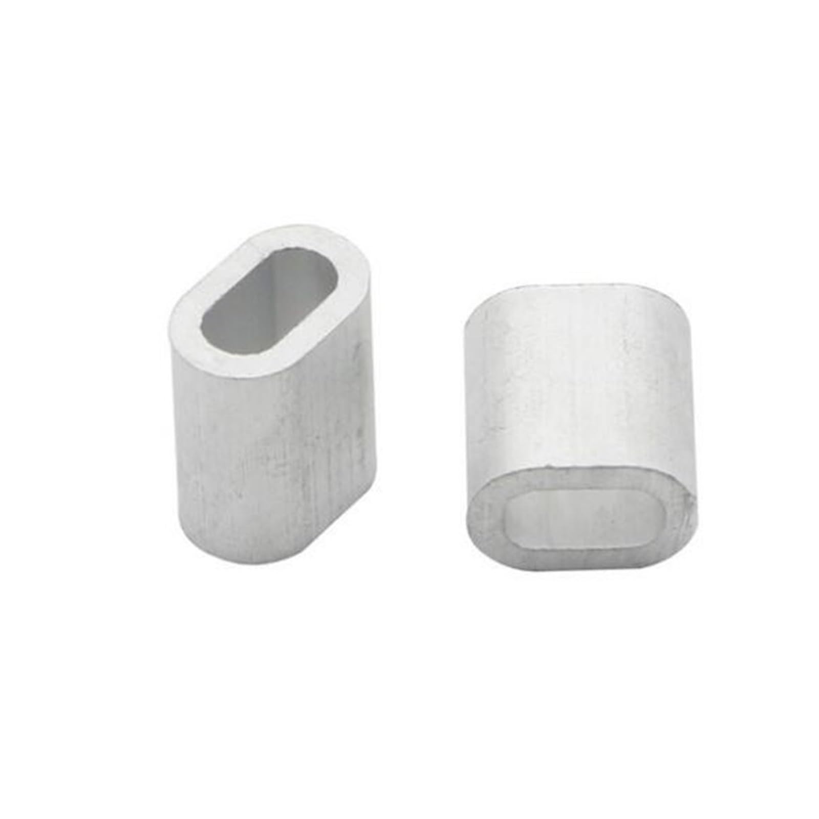 Clip con manicotto a crimpare in alluminio, Terminali a crimpare for cavi a foro singolo in alluminio, argento M0,5-M5(M5)
