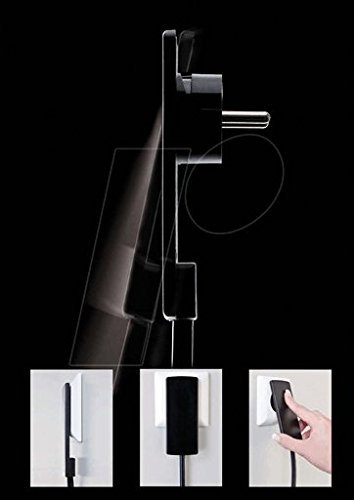 Schulte Electrical Engineering GmbH 151000000100Evoline Plug Safety Plug (Ultra Slim-Black by Schulte