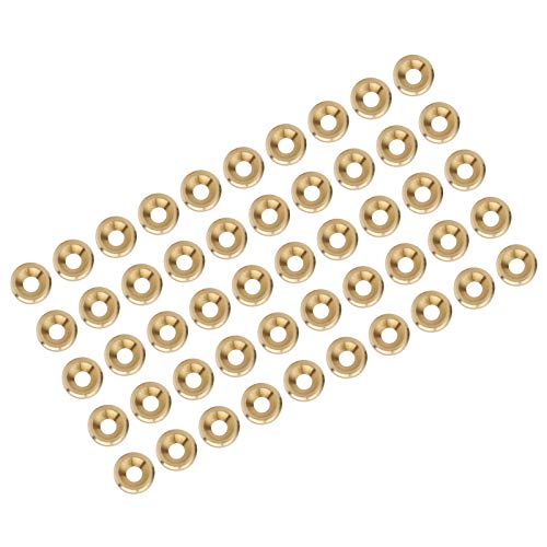 Miniatura 7 de 50 piezas M3  M6 avellanado arandela de tornillo CNC Junta de cabeza plana de cobre puro Suministros industriales (M3), junta de retención de anillo