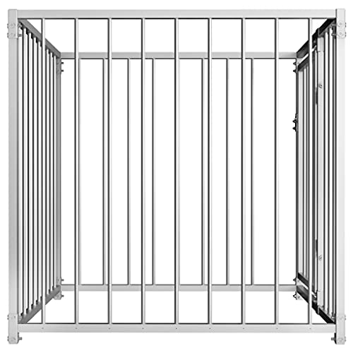 vidaXL Outdoor Hundezwinger 200x200x100cm Hundekäfig Hundehaus Hundehütte – Bild 5