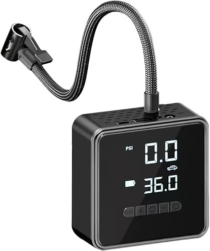 Tire Inflator Portable Air Compressor - 150 PSI Air Pump for Car Tires - 2X Faster Inflation, Smart Pump Tire Inflator for Cars, Motorcycles, Bicycles, Balls