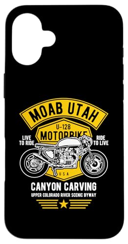 Moab Utah U-128 ���g�����[�^�[�T�C�N���L���j�I���J�[�r���O�f�U�C�� �X�}�z�P�[�X iPhone 16 Plus �p